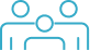 Icône connexion deux personnes collaboration